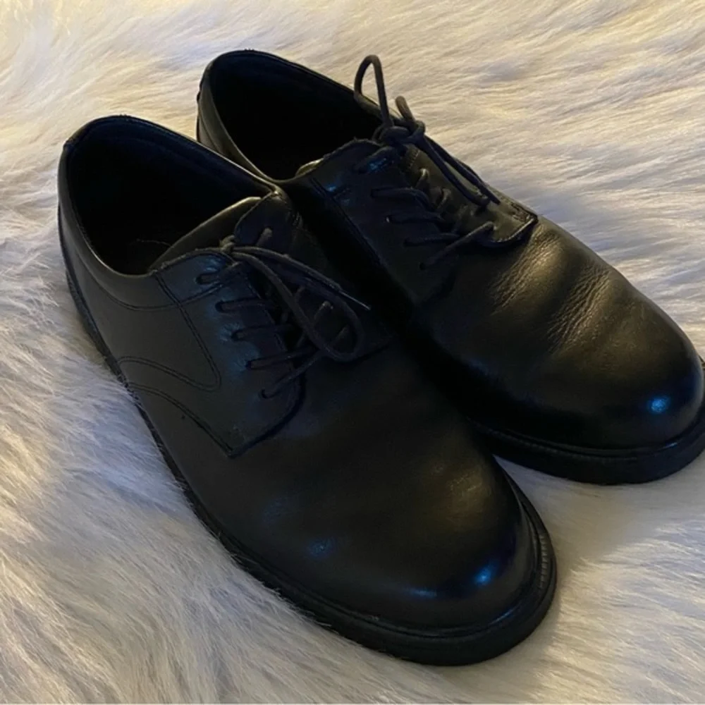 Nunn Bush Shoes Mens Size 10.5M Genuine Leather Lace Up Dress Oxfords Black